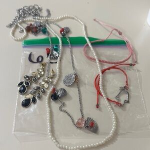 Mixed Necklace & Bracelets plus earrings. Bag 65. Bundle for better pricing